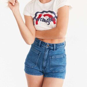 Urban Outfitters Wrangler Pin Up Denim Shorts Size XS